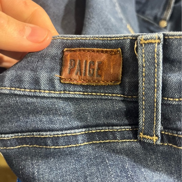 PAIGE Skyline Skinny Jeans Size 31 in Blue Zinna Mid Rise Stretchy Fitting - Picture 11 of 11